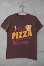 Load image into Gallery viewer, Pizza Women Half Sleeves T-shirt- KidsFashionVilla
