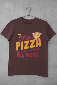 Pizza Women Half Sleeves T-shirt- KidsFashionVilla