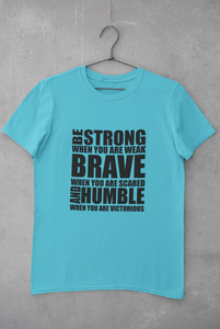 Be Strong Women Half Sleeves T-shirt- KidsFashionVilla