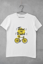 Load image into Gallery viewer, Time To Travel Women Half Sleeves T-shirt- KidsFashionVilla
