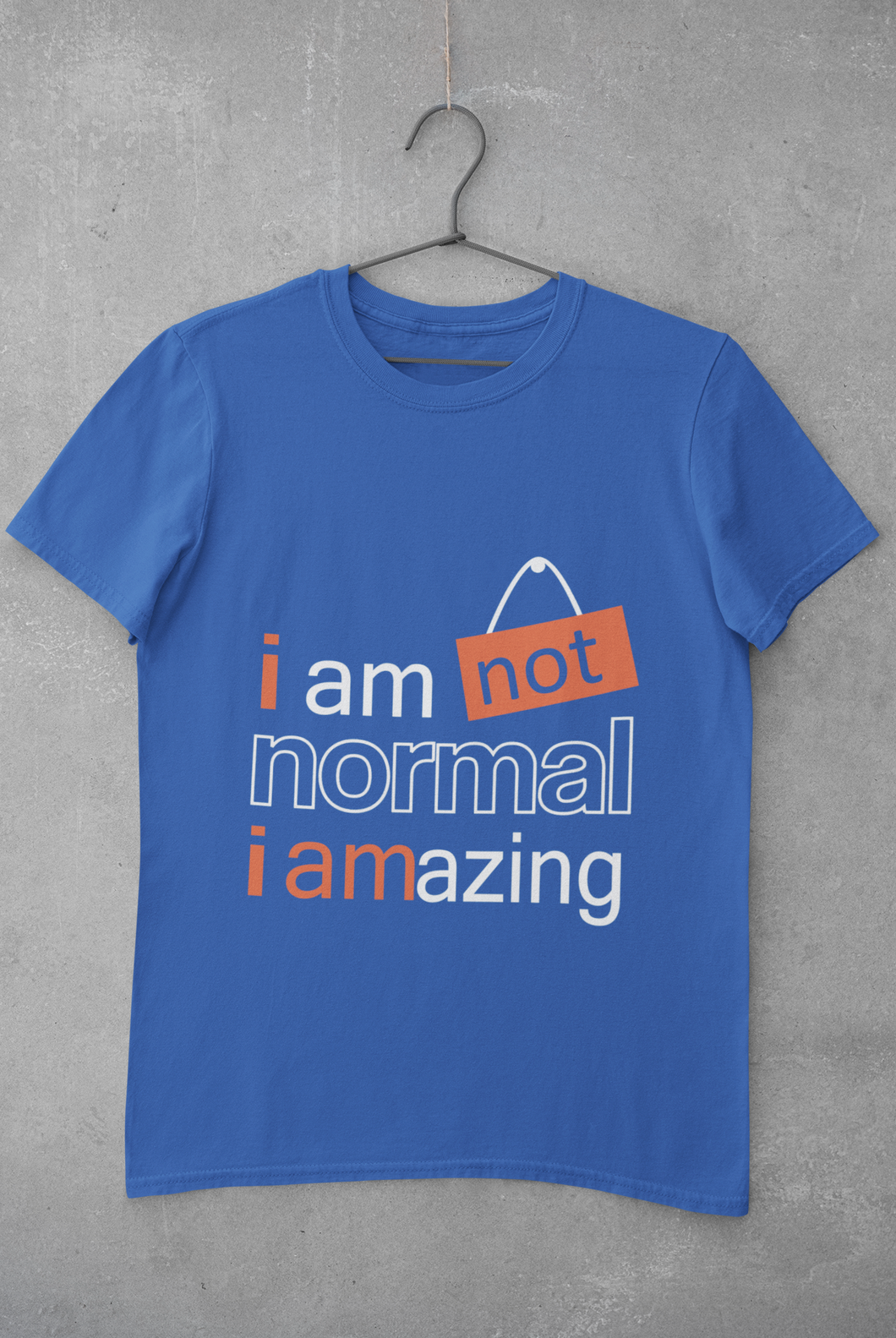 Not Normal Mens Half Sleeves T-shirt- KidsFashionVilla