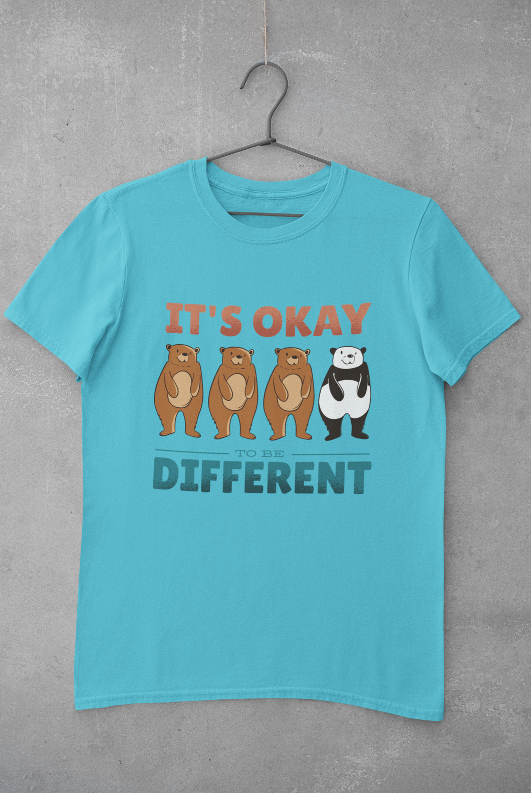 Its Okay To Be Different Mens Half Sleeves T-shirt- KidsFashionVilla