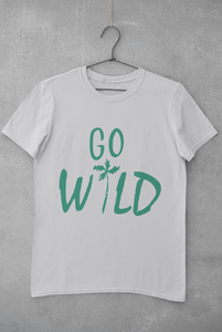 Go Wild Women Half Sleeves T-shirt- KidsFashionVilla