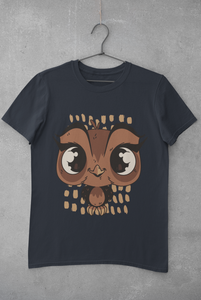 Baby Owl Mens Half Sleeves T-shirt- KidsFashionVilla