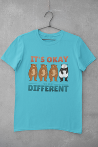 Its Okay To be Different Women Half Sleeves T-shirt- KidsFashionVilla