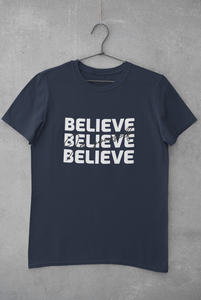 Believe Mens Half Sleeves T-shirt- KidsFashionVilla