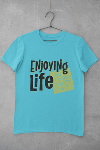 Enjoying Life Women Half Sleeves T-shirt- KidsFashionVilla