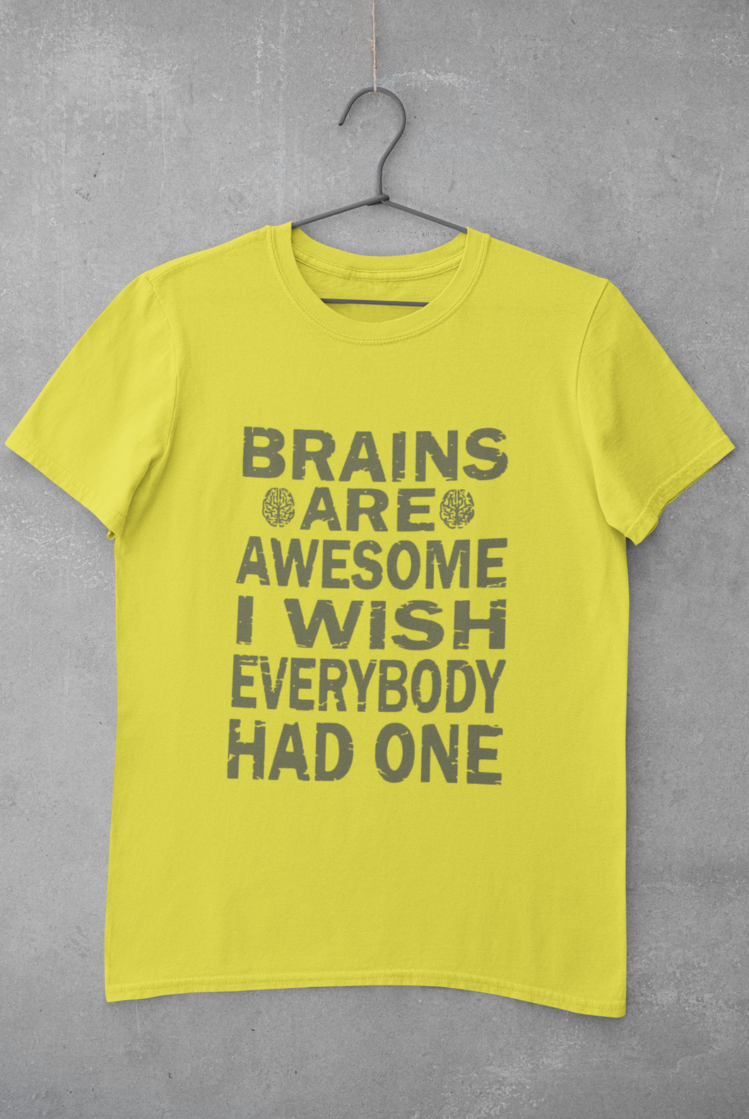 Brains Are Awesome I Wish Everybody Had One Women Half Sleeves T-shirt- KidsFashionVilla