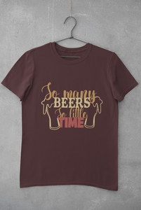 So Many Beers Women Half Sleeves T-shirt- KidsFashionVilla