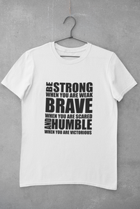 Be Strong Women Half Sleeves T-shirt- KidsFashionVilla