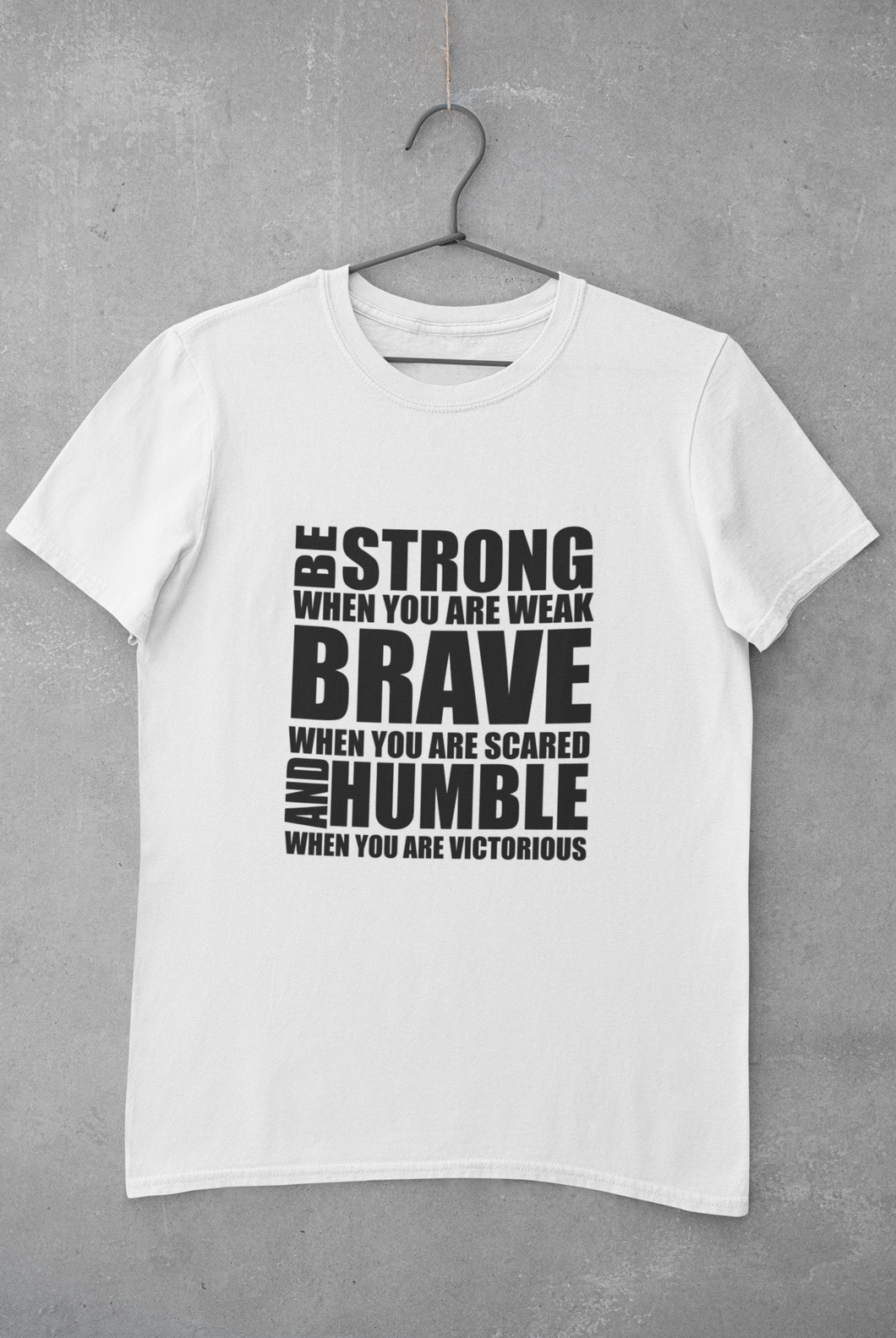 Be Strong Women Half Sleeves T-shirt- KidsFashionVilla