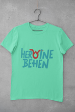Load image into Gallery viewer, Heroine Behen Women Half Sleeves T-shirt- KidsFashionVilla
