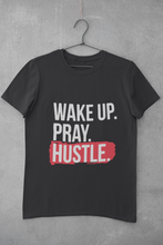 Load image into Gallery viewer, Wake Pray Hustle Women Half Sleeves T-shirt- KidsFashionVilla
