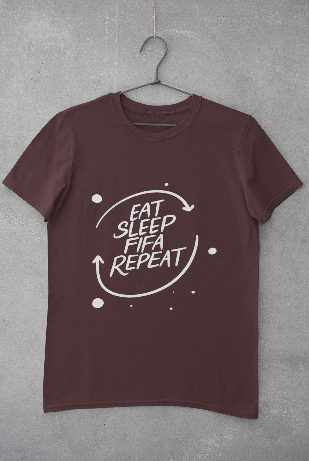 Eat Sleep Repeat  Mens Half Sleeves T-shirt- KidsFashionVilla