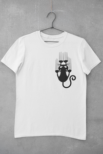 Sliding Cat Mens Half Sleeves T-shirt- KidsFashionVilla