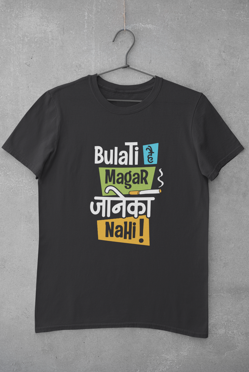 Bulati Hai Magar Janeka Nhi Women Half Sleeves T-shirt- KidsFashionVilla