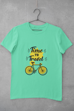 Load image into Gallery viewer, Time To Travel Mens Half Sleeves T-shirt- KidsFashionVilla
