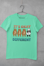 Load image into Gallery viewer, Its Okay To Be Different Mens Half Sleeves T-shirt- KidsFashionVilla
