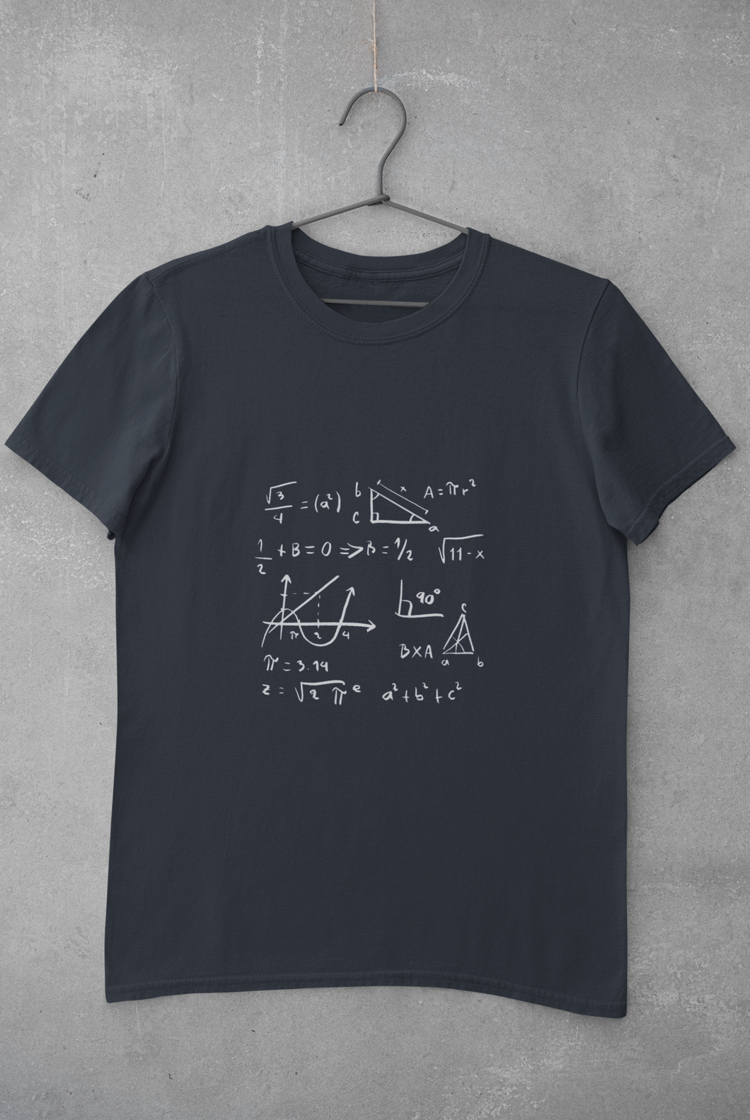 Math Formula Mens Half Sleeves T-shirt- KidsFashionVilla