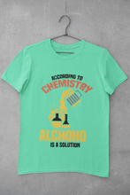 Load image into Gallery viewer, Alcohol Is A Solution Mens Half Sleeves T-shirt- KidsFashionVilla
