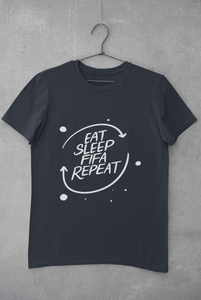 Eat Sleep Repeat Women Half Sleeves T-shirt- KidsFashionVilla
