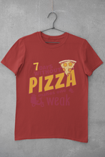 Load image into Gallery viewer, Pizza Women Half Sleeves T-shirt- KidsFashionVilla
