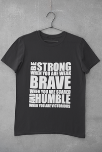 Be Strong Women Half Sleeves T-shirt- KidsFashionVilla