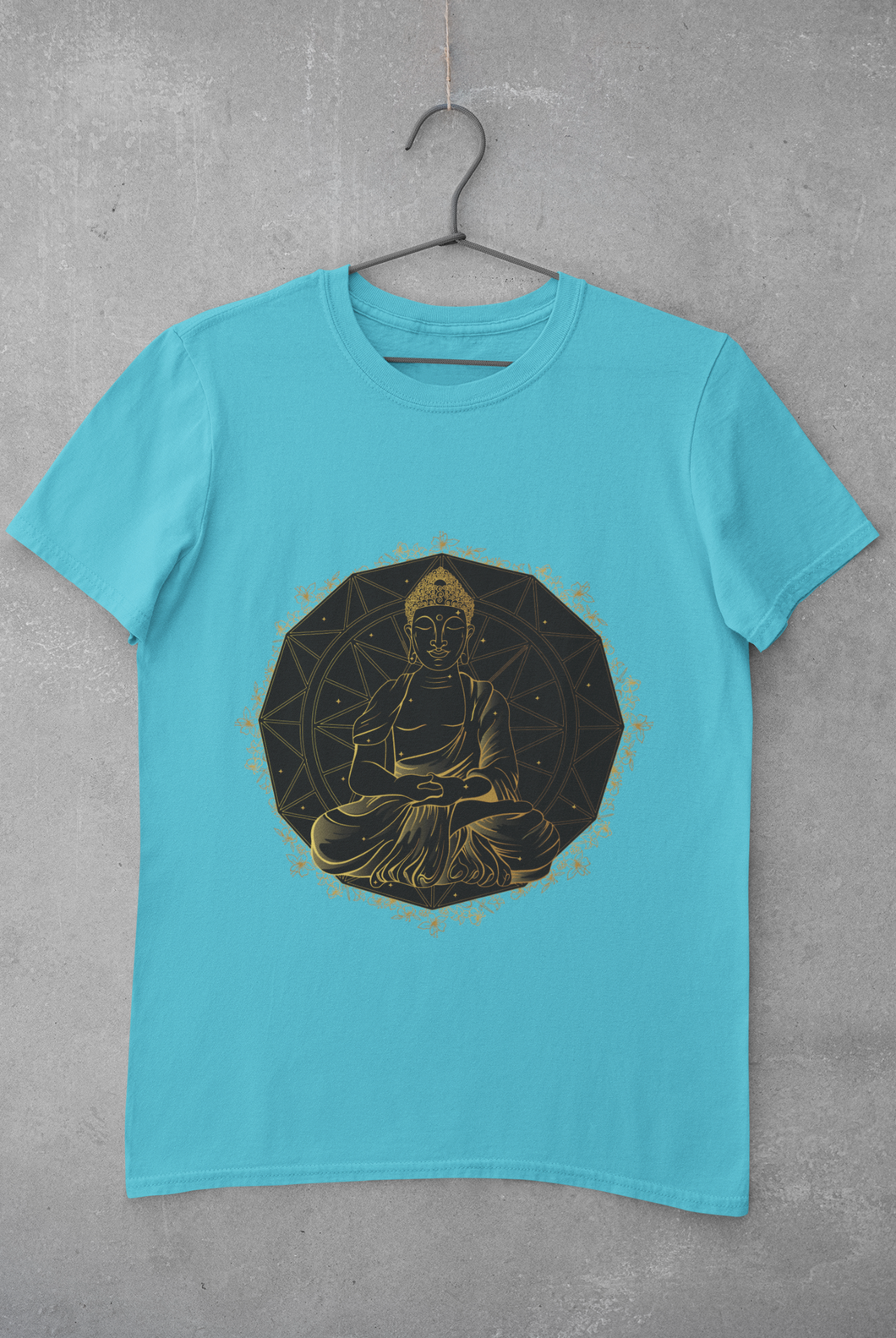 Buddha Gold Women Half Sleeves T-shirt- KidsFashionVilla