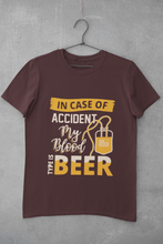 Load image into Gallery viewer, My Blood Type Is Beer Women Half Sleeves T-shirt- KidsFashionVilla
