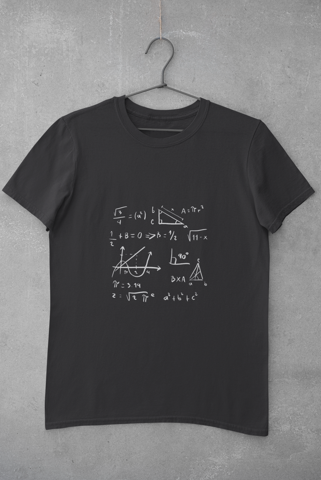 Math Formula Mens Half Sleeves T-shirt- KidsFashionVilla