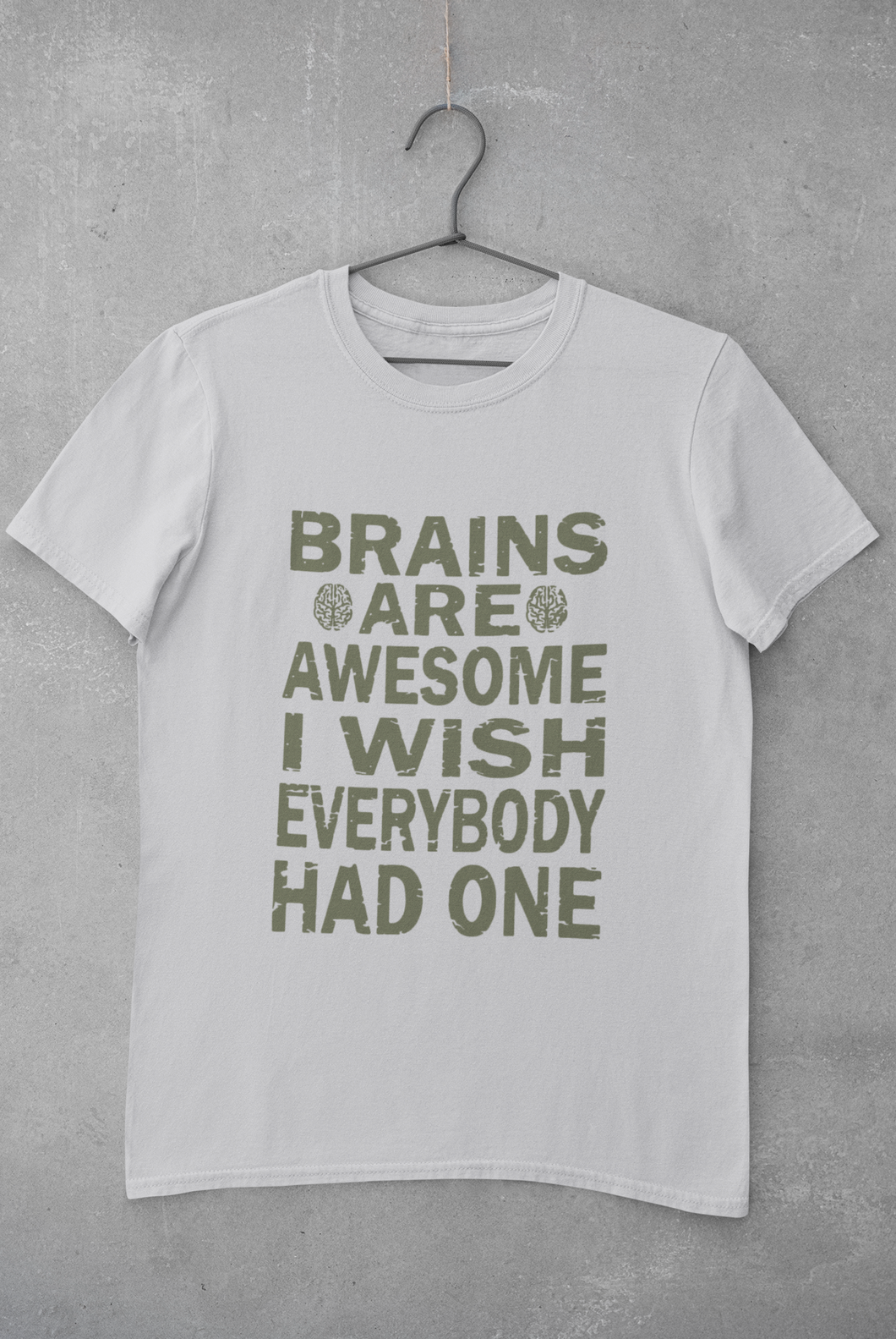 Brains Are Awesome I Wish Everybody Had One Women Half Sleeves T-shirt- KidsFashionVilla