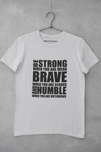 Load image into Gallery viewer, Be Strong Mens Half Sleeves T-shirt- KidsFashionVilla

