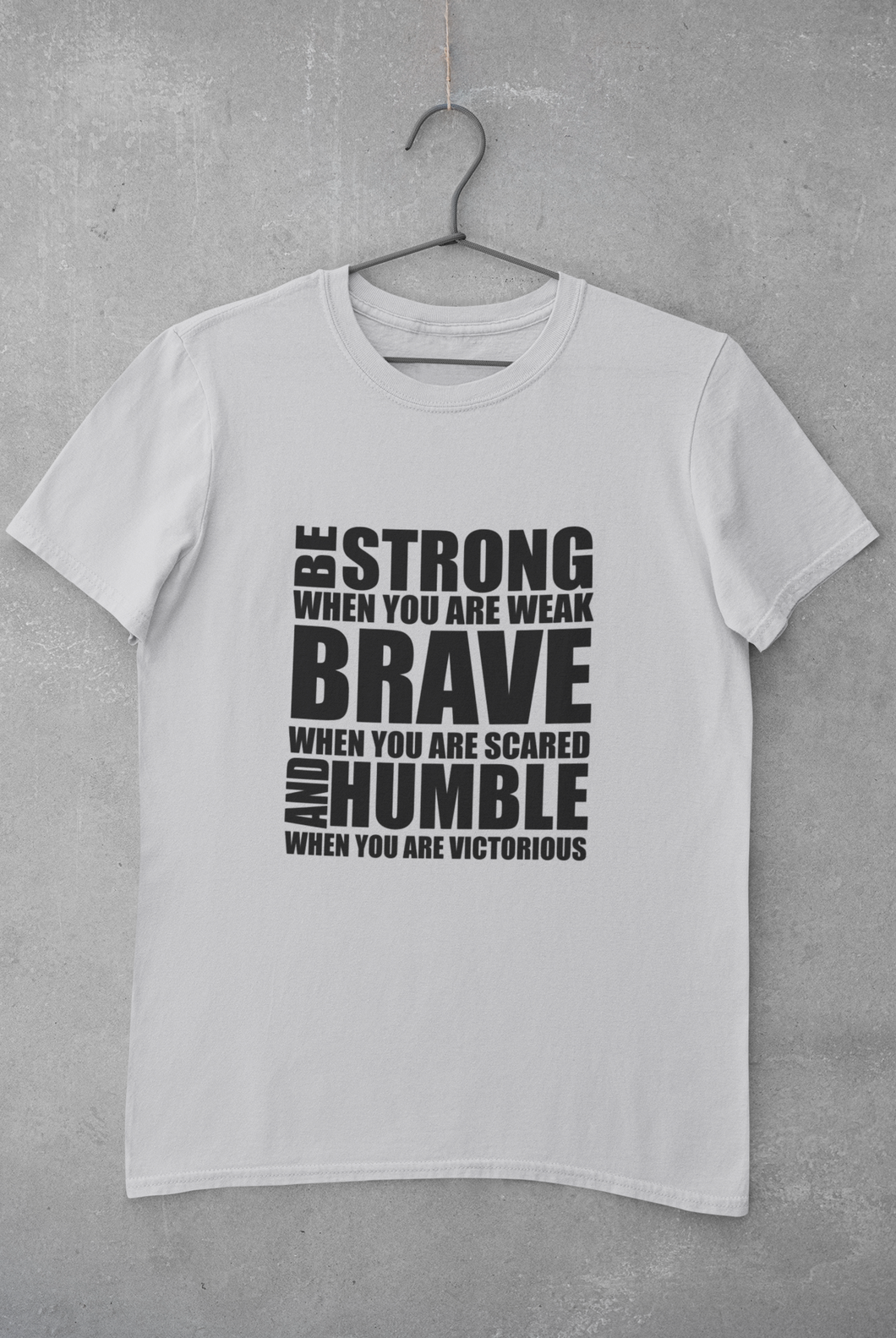 Be Strong Mens Half Sleeves T-shirt- KidsFashionVilla