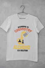 Load image into Gallery viewer, Alcohol Is A Solution Mens Half Sleeves T-shirt- KidsFashionVilla
