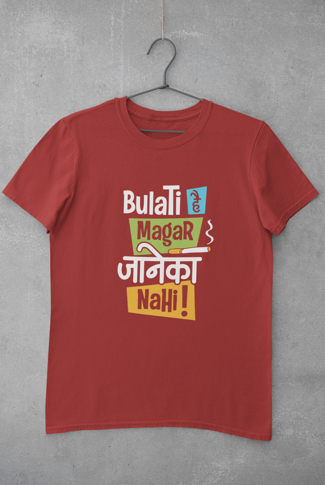 Bulati Hai Magar Janeka Nhi Women Half Sleeves T-shirt- KidsFashionVilla