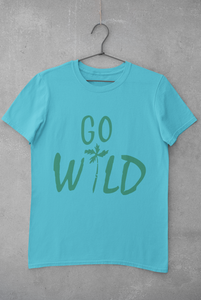 Go Wild Women Half Sleeves T-shirt- KidsFashionVilla