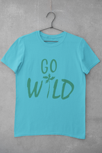 Load image into Gallery viewer, Go Wild Mens Half Sleeves T-shirt- KidsFashionVilla
