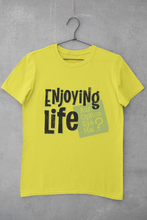 Load image into Gallery viewer, Enjoying Life Mens Half Sleeves T-shirt- KidsFashionVilla
