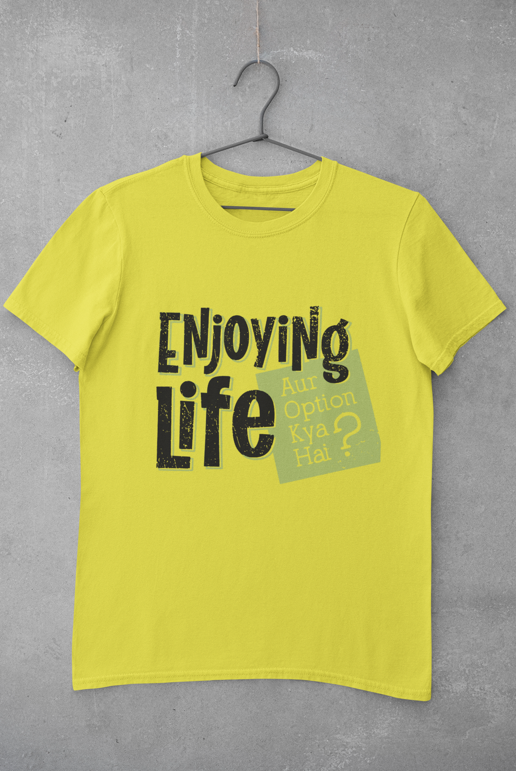 Enjoying Life Mens Half Sleeves T-shirt- KidsFashionVilla