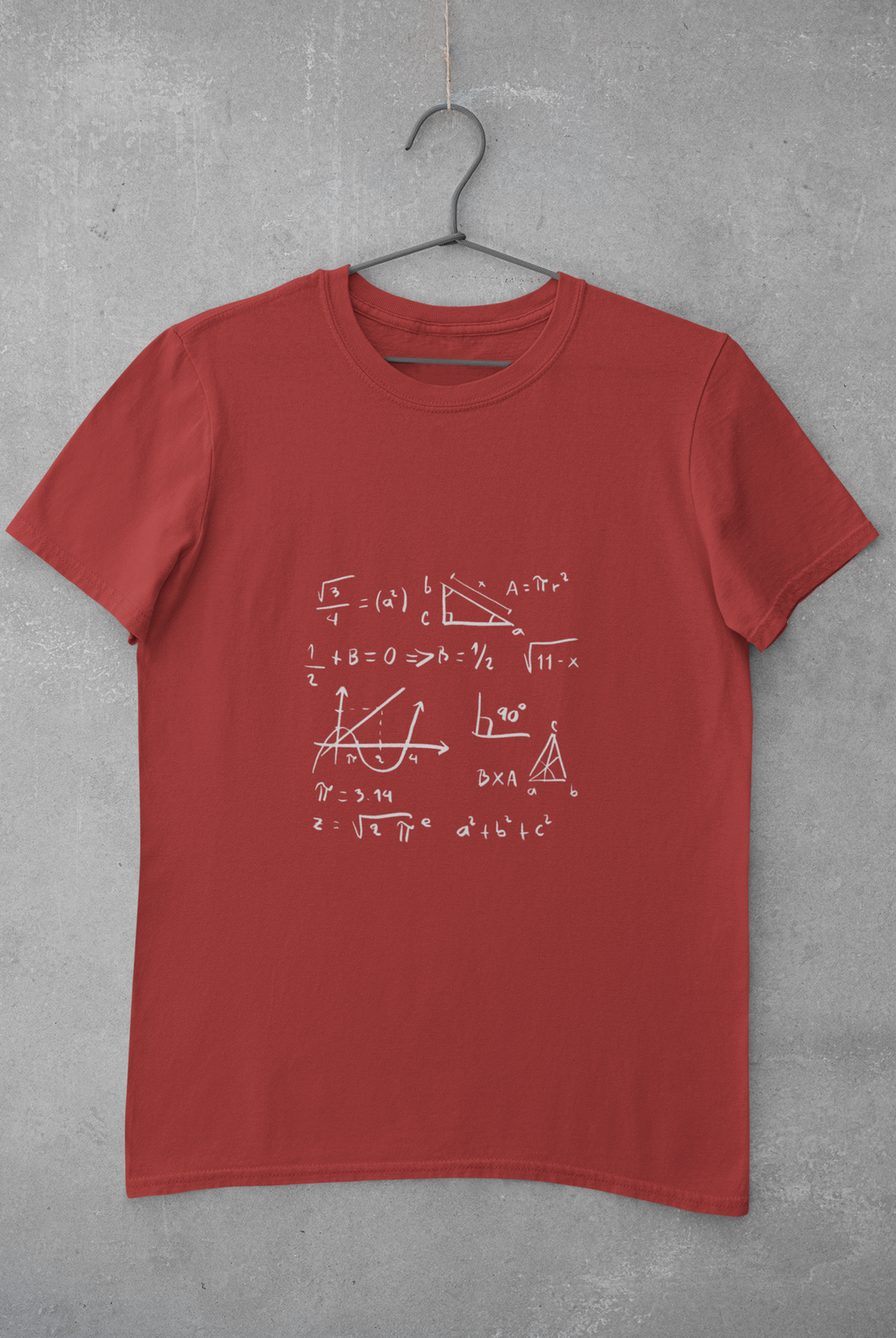 Math Formula Mens Half Sleeves T-shirt- KidsFashionVilla