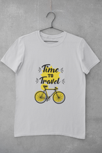 Load image into Gallery viewer, Time To Travel Women Half Sleeves T-shirt- KidsFashionVilla
