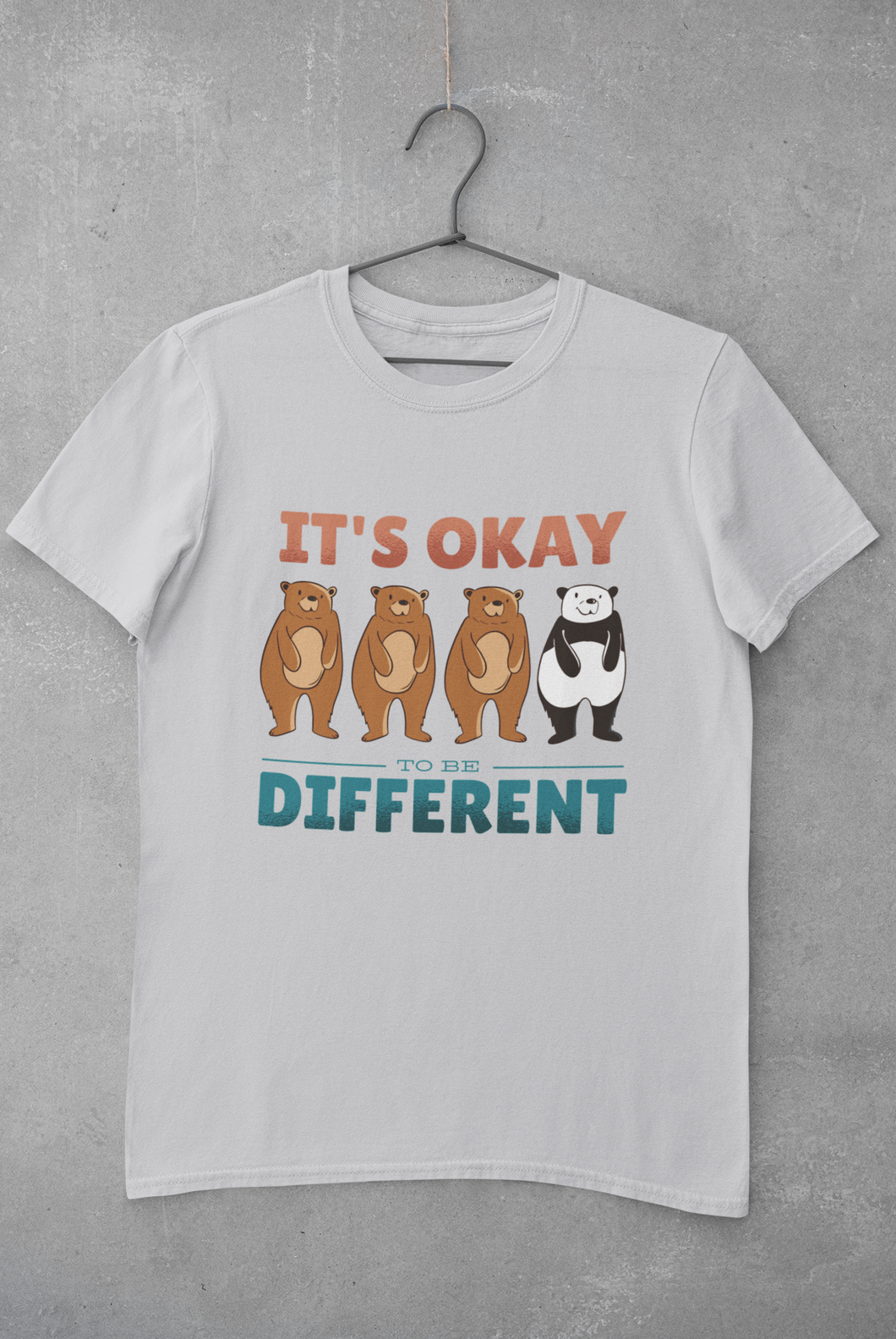 Its Okay To Be Different Mens Half Sleeves T-shirt- KidsFashionVilla