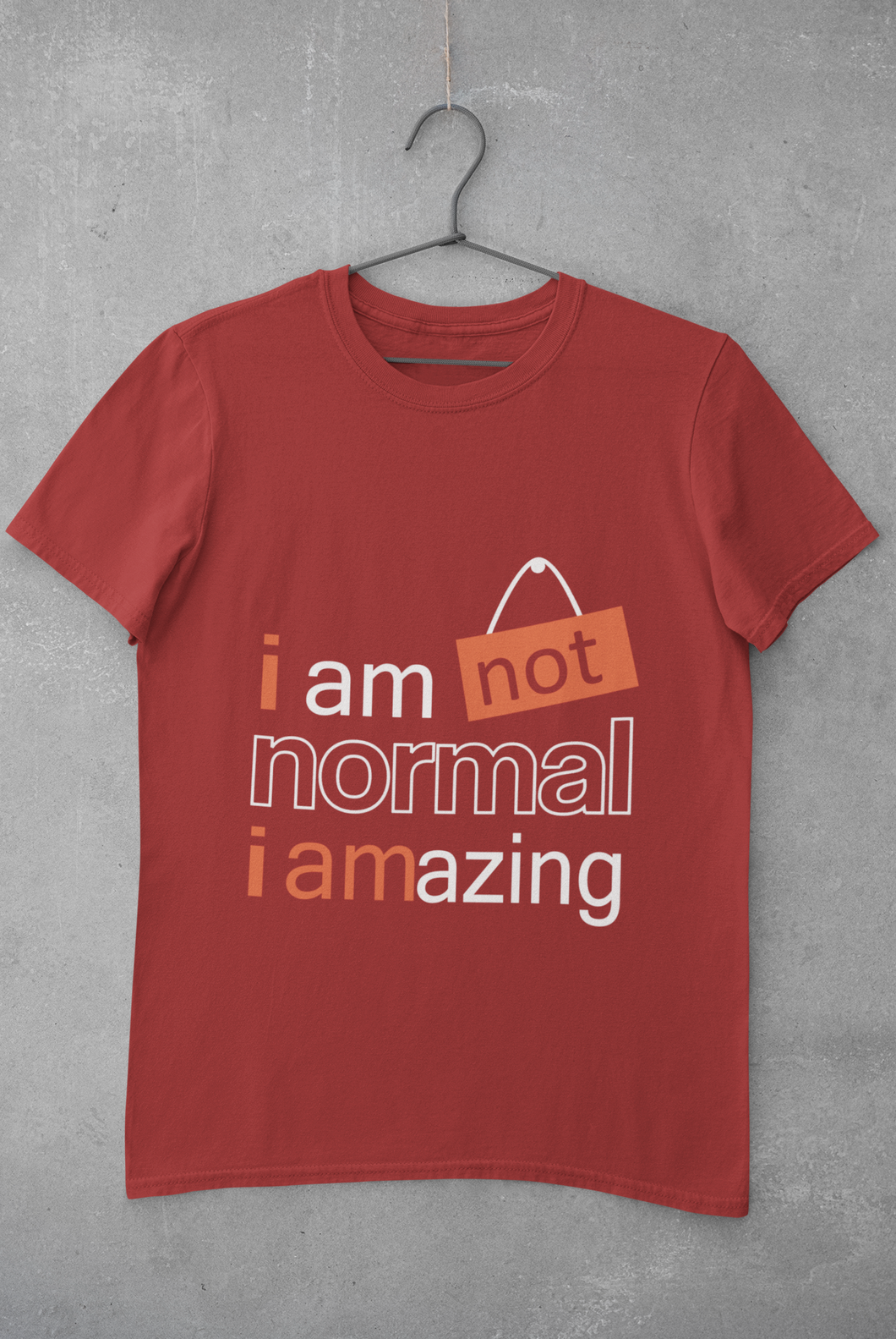 Not Normal Mens Half Sleeves T-shirt- KidsFashionVilla