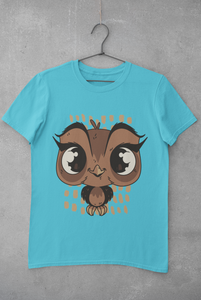 Baby Owl Mens Half Sleeves T-shirt- KidsFashionVilla