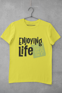 Enjoying Life Women Half Sleeves T-shirt- KidsFashionVilla