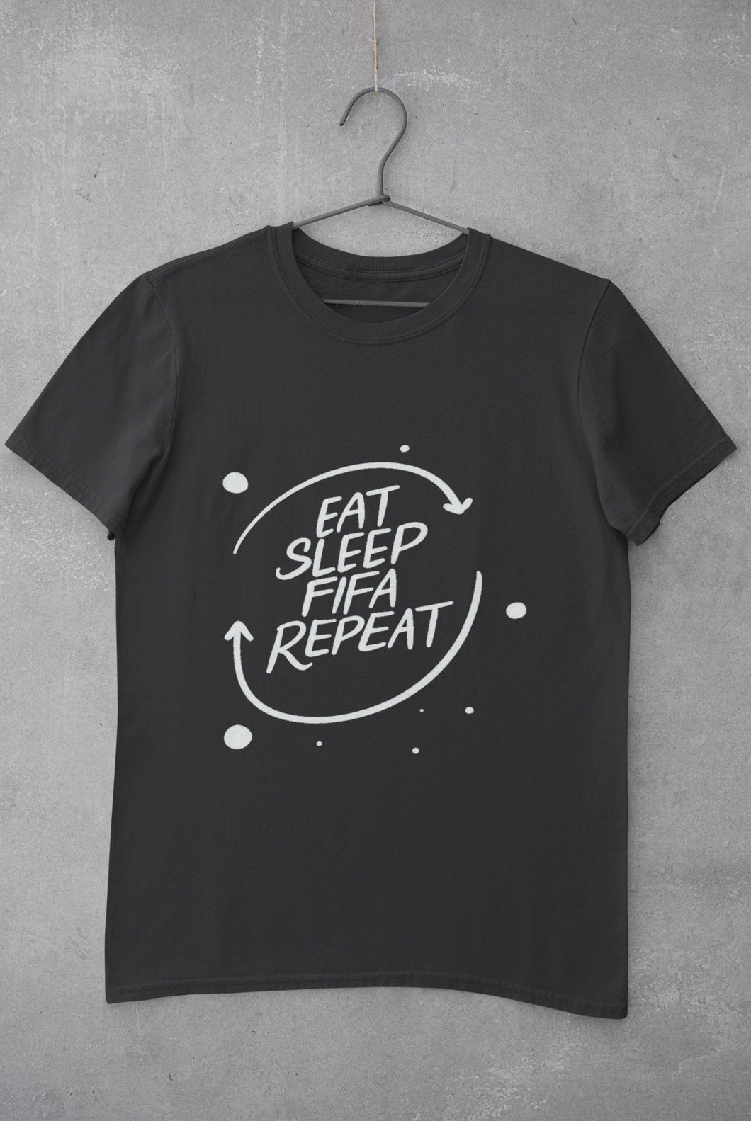 Eat Sleep Repeat  Mens Half Sleeves T-shirt- KidsFashionVilla