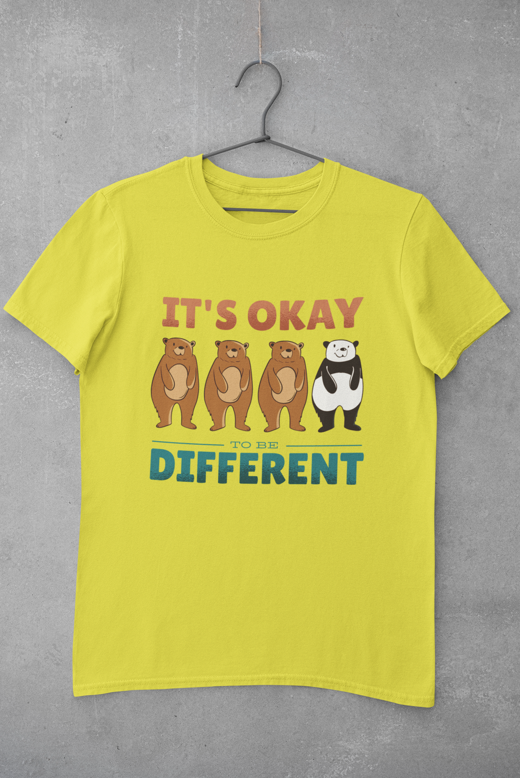 Its Okay To Be Different Mens Half Sleeves T-shirt- KidsFashionVilla