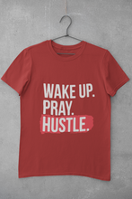 Load image into Gallery viewer, Wake Pray Hustle Women Half Sleeves T-shirt- KidsFashionVilla
