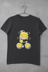 Time To Travel Women Half Sleeves T-shirt- KidsFashionVilla