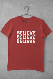 Believe Mens Half Sleeves T-shirt- KidsFashionVilla